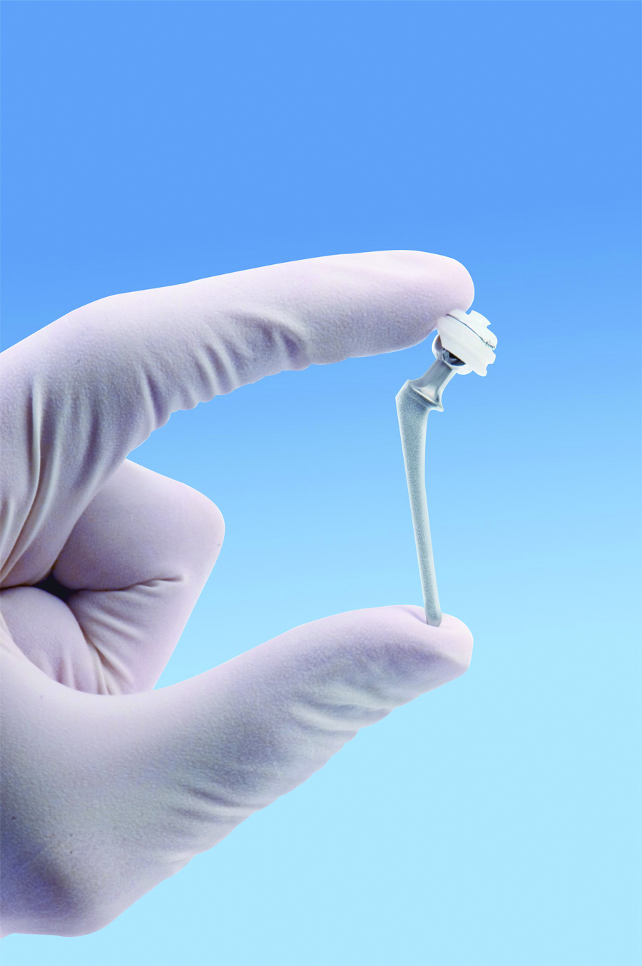 Figure 1 Nano femoral stem and cup implants